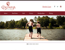 Tablet Screenshot of cuscowilla.com